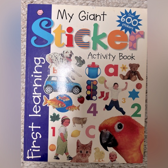 Vintage My Giant Sticker Activity Book – First Learning Educational Fun - Picture 1 of 11